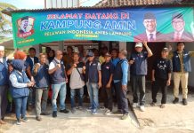 Dukung Anies-Muhaimin, Relawan di Pesawaran Resmikan Kampung Amin
