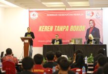 Riana Sari Arinal Buka Seminar Kesehatan Bertema “Keren Tanpa Rokok”