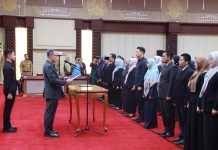 46 Pejabat Fungsional di Lingkungan Pemprov Lampung Dilantik