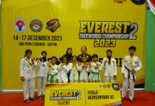 Taekwondo Glory Lampung Boyong Mendali Kemenpora-RI Cup 2023