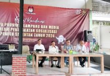 Rakor KPU Lampung Bersama Media Tingkatkan Partisipasi Pemilih Pemilu 2024