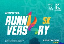 HUT Ke-14 Tahun Novotel Lampung Gelar Runn1vers4ry Marathon 5 Km