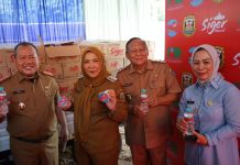 Walikota Eva Launching AMDK Merek Siger