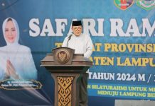 Gubernur Arinal Ajak Masyarakat Ciptakan Kondusifitas Membangun Lampung