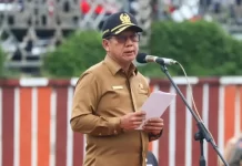 Mingrum Gumay Bacakan Sambutan Gubernur Arinal