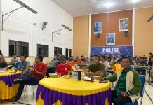 Dukung Timnas U-23 Polres Dan Polsek Kaur Gelar Nobar Serentak