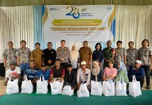 HUT PTPN Group, PTPN I Regional 7 Bagikan Paket Sembako