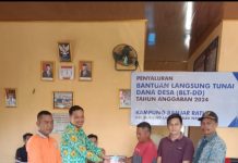 Pemerintah Kampung Banjar Ratu Salurkan BLT-DD
