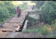 Masyarakat Minta Pemda Tulang Bawang Perbaiki Jembatan Rusak Parah