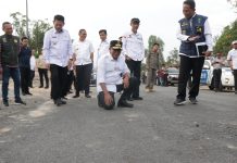 Pj. Gubernur Lampung Tinjau Jalan Inpres Penumangan – Tegal Mukti