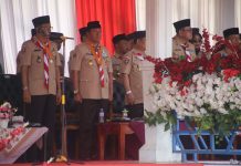 Pj. Bupati Nukman Hadiri Apel Besar Hari Pramuka Tingkat Kwartir Daerah