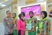 Dilepas Kapolda, Tim Voli Kemala Siger Berlaga di Turnamen Bhayangkari Cup 2024
