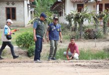 Tindak Lanjut Program BERKIBAR untuk Perbaikan Infrastruktur, Kadis BMBK Lampung Tinjau Jalan Adijaya-Sp Tulung Randu