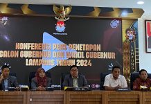 KPU Tetapkan Paslon Pilgub Lampung