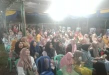 Ratusan Warga Sambut Hepy-Efsi di Desa Jambat Balo Kecamatan Pagaralam Selatan