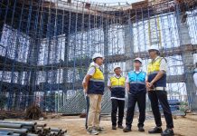 Sekda Provinsi Lampung Tinjau Progres Pembangunan Masjid Al-Bakrie