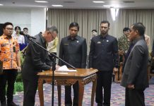28 Pejabat Administrator dan Pengawas Dilingkungan Pemprov Lampung Dilantik