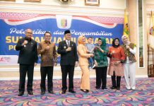 PJ Bupati Kabupaten Tulang Bawang Hadiri Pelantikan PJ Sekretaris Daerah Provinsi Lampung
