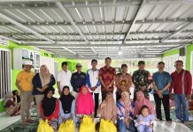 PWI Lampung-Warta Coffee Salurkan Bantuan untuk Korban Banjir di Sukajaya Lempasing
