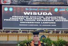 Mira Rozanna Lulusan Terbaik 1 Program Doktor di Unila