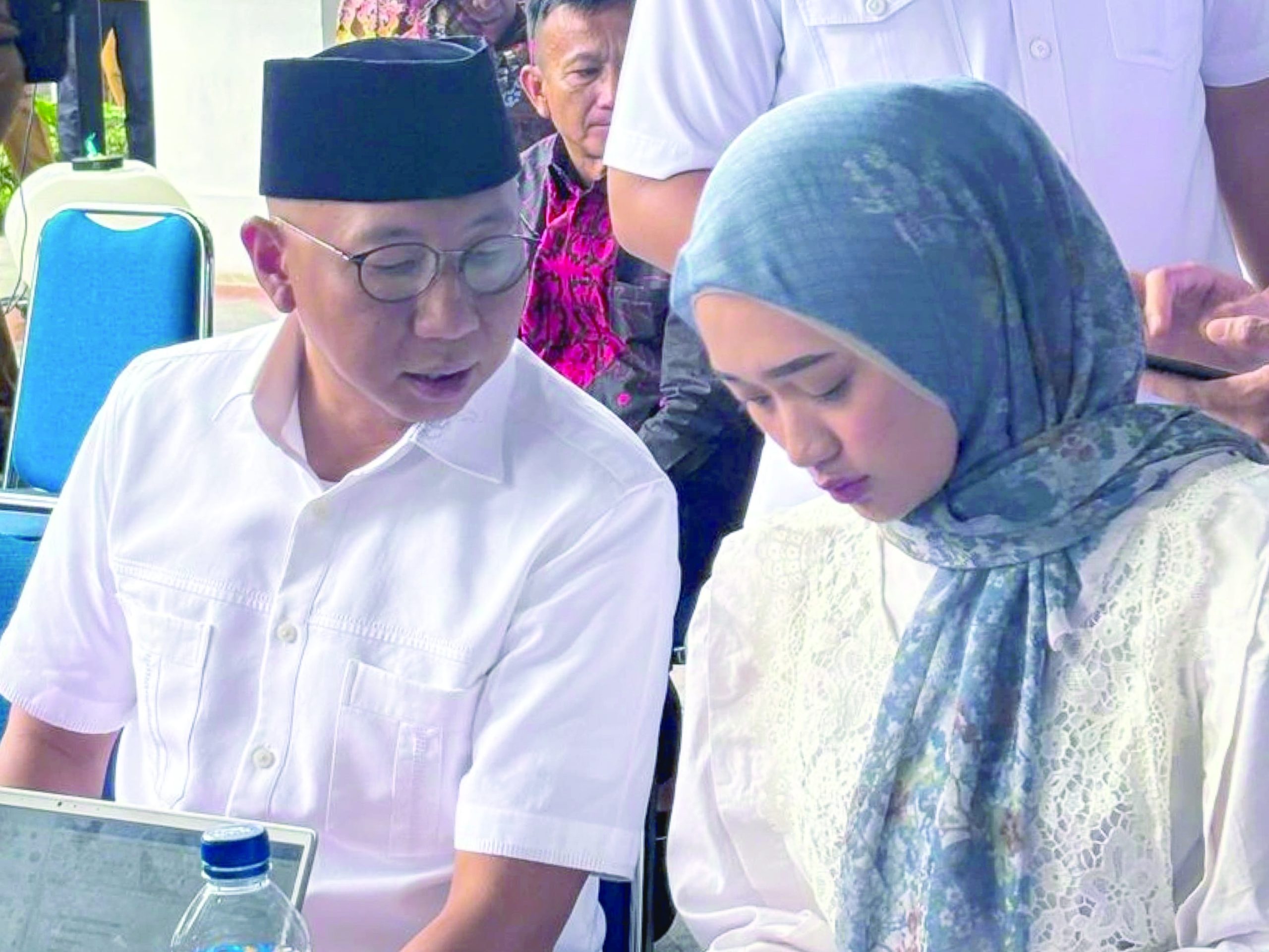 Mirza-Jihan Jalani Tes Kesehatan Gubernur Lampung terpilih, Rahmat Mirzani Djausal, dan Wakil Gubernur terpilih, dr. Jihan Nurlela