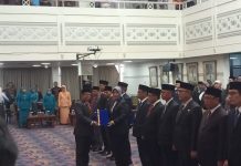 Pejabat Gubernur Lampung Samsudin Lantik 12 Pejabat Eselon II