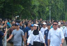 Gladi Pelantikan di Monas, Mirza-Jihan Berada di Barisan Depan