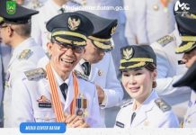 Resmi Dilantik Amsakar dan Li Claudia Siap Pimpin Kota Batam