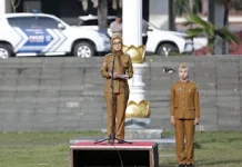 Wagub Jihan Nurlela Pimpin Apel Mingguann Pemprov Lampung