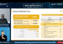 BPS Lampung Catat Deflasi 0,66% di Februari 2025