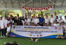 Batin Wulan Mirza Lepas 31 Kontigen Gateball Kejurnas 2025