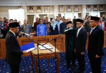 Gubernur Lampung Lantik Dua Pejabat Pimpinan Tinggi Pratama