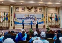 Sekda Lepas Kontingen Korpri Lampung ke Pornas XV 2025