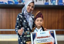 Azzam Siswa SDN 01 Gunung Sakti Juara 1 FTBI Lampung, Lolos ke Tingkat Nasional