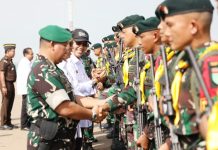 Wali Kota Batam Lepas Keberangkatan Satgas Pamtas RI–PNG Yonif 136/Tuah Sakti