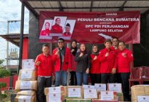 Perdana Pimpin DPC PDI-P Lamsel, Lesty Tancap Gas Bantu Korban Banjir Sumatera