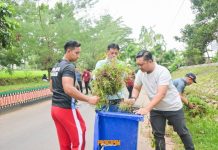 Wabup Pesawaran Pimpin Gerakan Bersih-Bersih Lingkungan Kerja