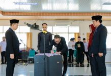 Sekda Marindo Lantik Empat Pejabat Administrator