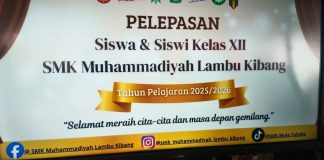 SMK Muhammadiyah Lambu Kibang Lepas 60 Siswa-Siswi Kelas XII Tahun Ajaran 2025/2026