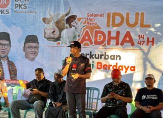 DPW PKS Lampung Salurkan 17.400 Paket Daging Kurban