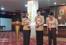 Ketua Kwarda Lampung Lantik Rektor UIN Raden Intan Jadi Kamabigus